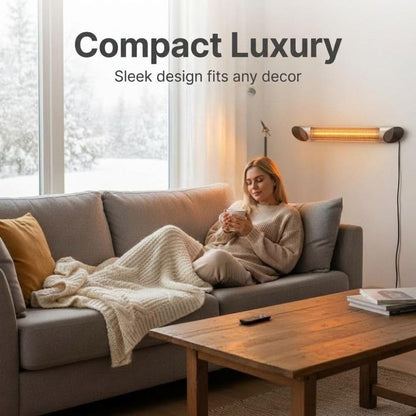 Blade Infrared Heater 1500W Silver with Remote Control