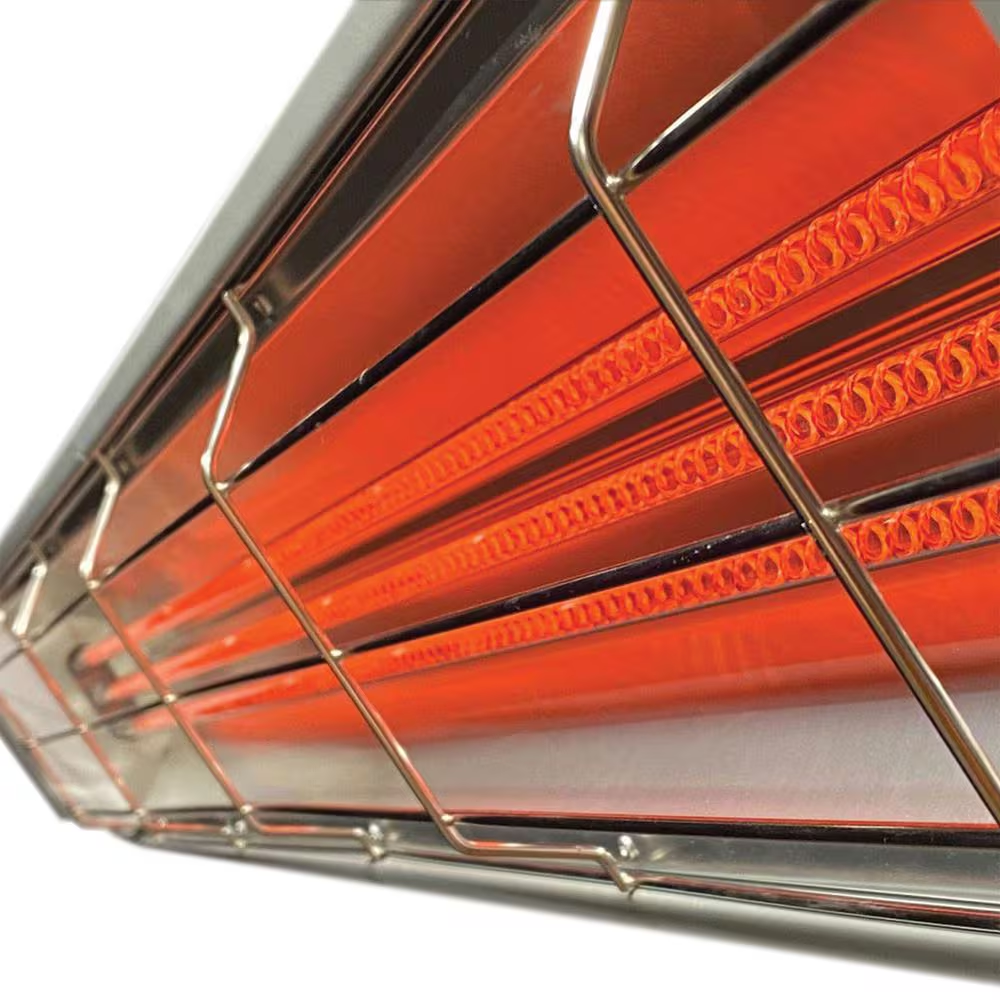 6000-Watt / 20,000-Btus - Infrared Quartz Wi-Fi Enabled Weather-Proof Silent 240-Volt Electric Heater with Motion Sensor