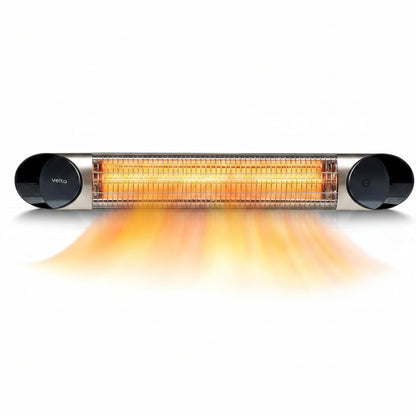 Blade Infrared Heater 1500W Silver with Remote Control
