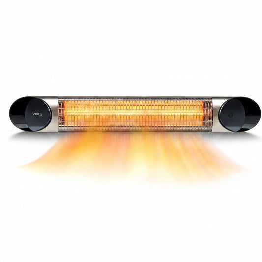 Blade Infrared Heater 1500W Silver with Remote Control
